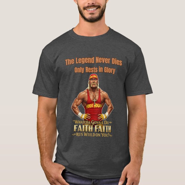 T-shirt RIP Hulk Hogan - Hulkamania Forever Tee (Devant)
