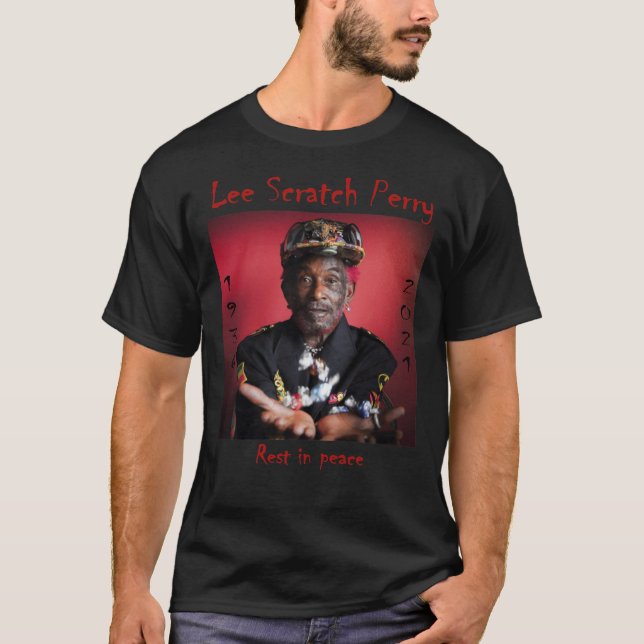 T-shirt RIP Lee Scratch Perry T Shirt, Lee Scratch Perry D (Devant)