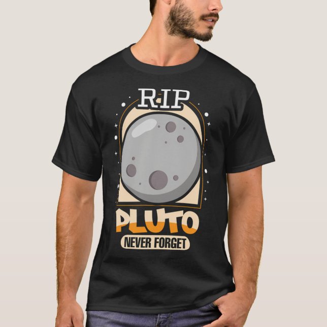 T-shirt Rip Pluto n'oublions jamais la science Planètes Ch (Devant)