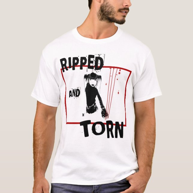 T-shirt RIPPED ET TORN (Devant)