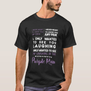 T-shirt Rire Dans La Pluie Violette