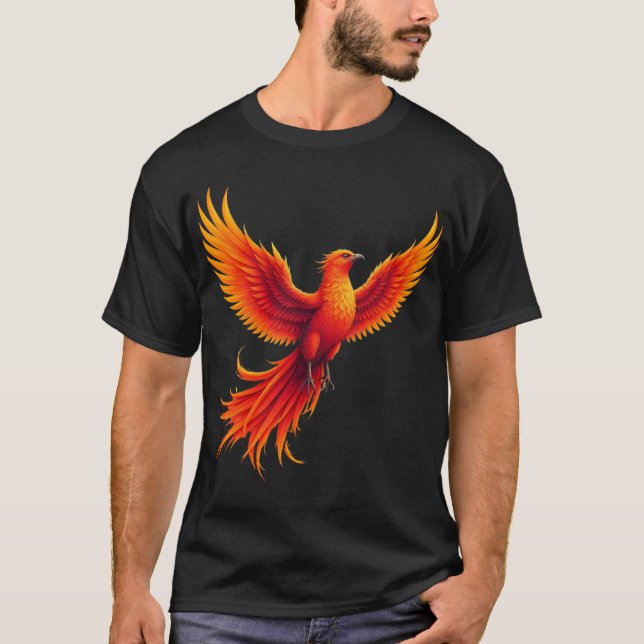T-shirt Rise of the Phoenix – Rebirth and Power Design (Devant)