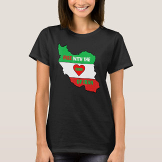 T-shirt Rise with the women of Iran Freedom flag girls