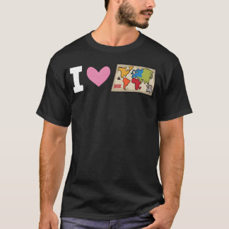 T-shirt Risk I Love I love Heart