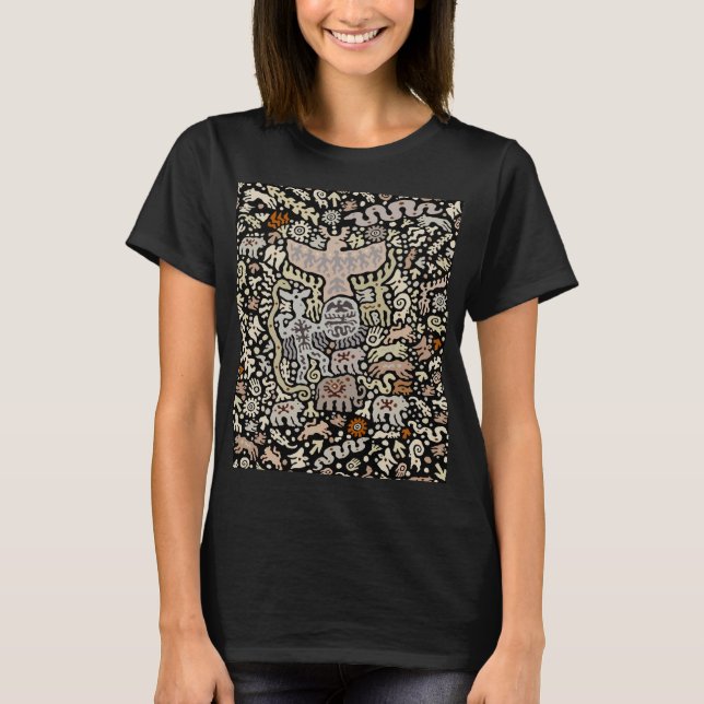 T-shirt Rituel Shaman Peyote (Devant)