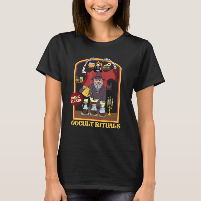 T-shirt Rituels occultes Elixir noir café (Devant)