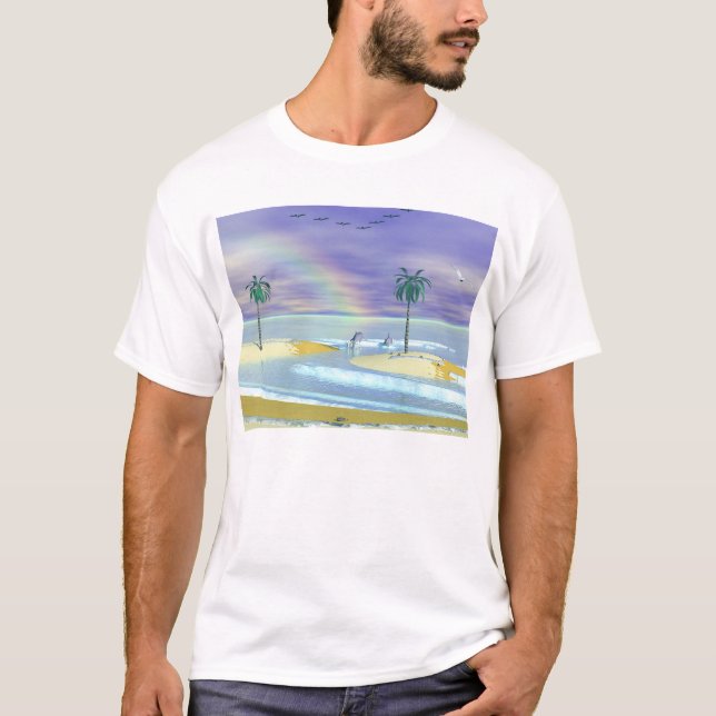 T-shirt Rivage de paradis (Devant)