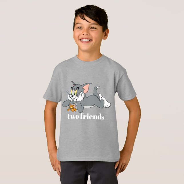 T-shirt Rivaux de dessin classique : Tom rencontre Jerry (Devant entier)