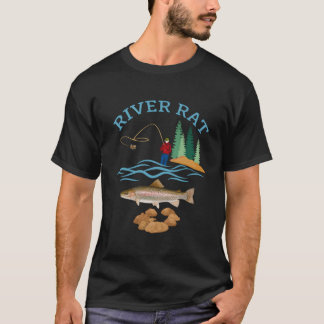 T-shirt River Rat Fishing