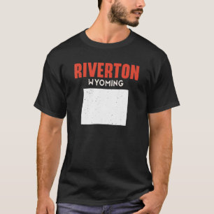 T-shirt Riverton Wyoming USA State America Travel Wyomingi