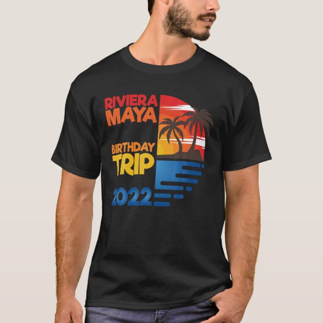 T-shirt Riviera Maya Voyage d'anniversaire 2022 Matchig Gr (Devant)