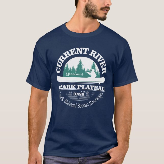 T-shirt Rivière actuelle (canot) (Devant)