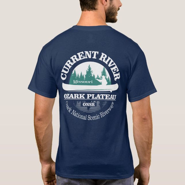 T-shirt Rivière actuelle (canot) (Dos)
