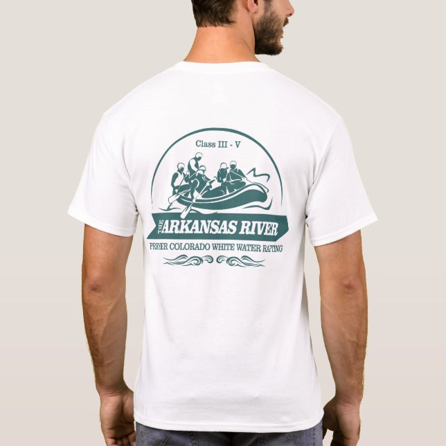 T-shirt Rivière Arkansas (rafting2) (Dos)