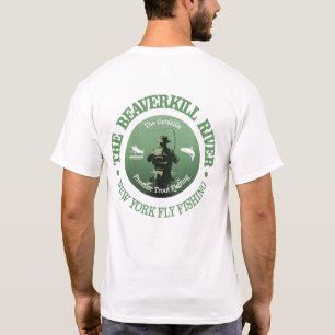 T-shirt Rivière de Beaverkill (pêche de mouche)