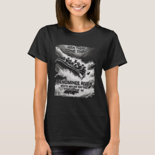 T-shirt Rivière Menominee Eau Blanche Rafids Rapids Wiscon