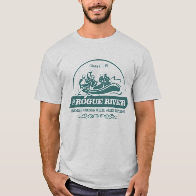 T-shirt Rivière Rogue (rafting2) (Devant)