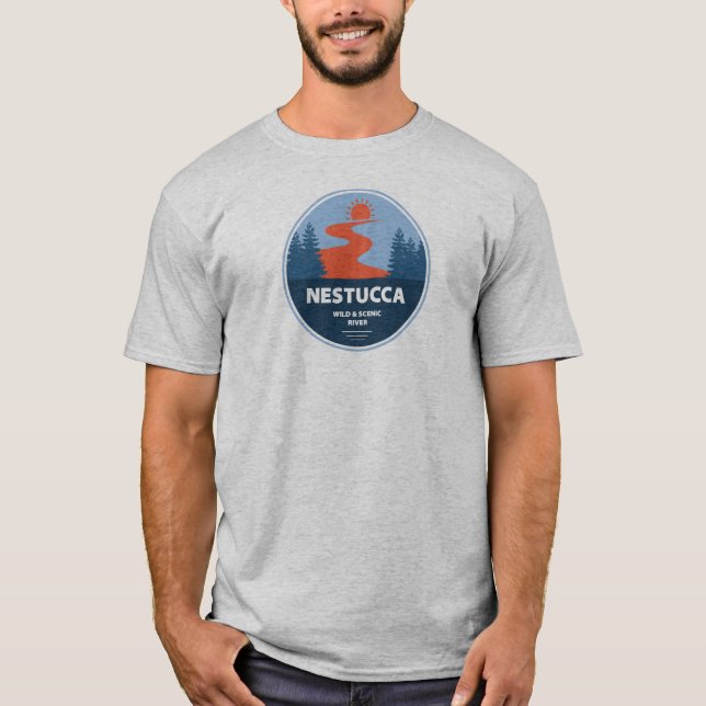 T-shirt Rivière Sauvage Et Pittoresque De Nestucca (Devant)