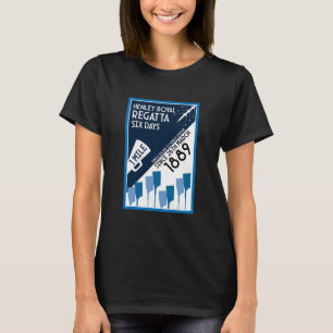 T-shirt Rivière Thames Regatta - Vintage Retro Style Rowin