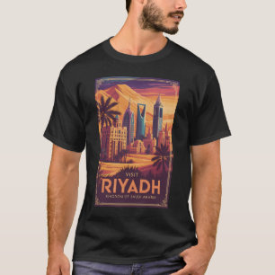 T-shirt Riyadh Arabie Saoudite Illustration Désert Art de 