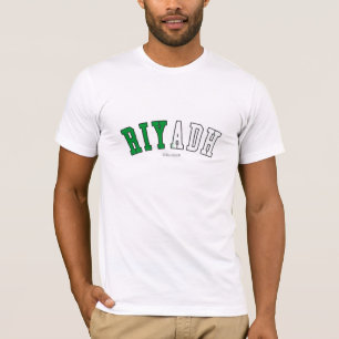 T-shirt Riyadh dans des couleurs de drapeau national de