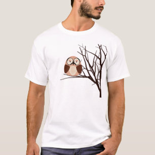 T-shirt Riyah-Li conçoit le hibou d'hiver