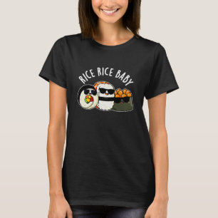 T-shirt Riz Bébé Funny Sushi Roll Pun Dark BG