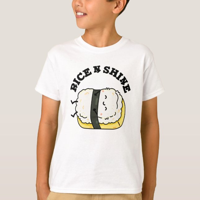 T-shirt Riz Et Brillant Sushi Pun (Devant)