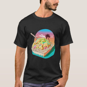 T-shirt Riz frit Synthwave esthétique avec 80s esthétique