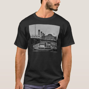 T-shirt RMS olympique à la plaque en verre vintage du