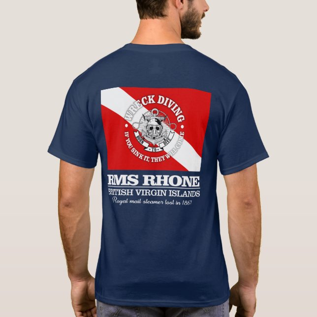 T-shirt RMS Rhone (meilleures épaves) (Dos)