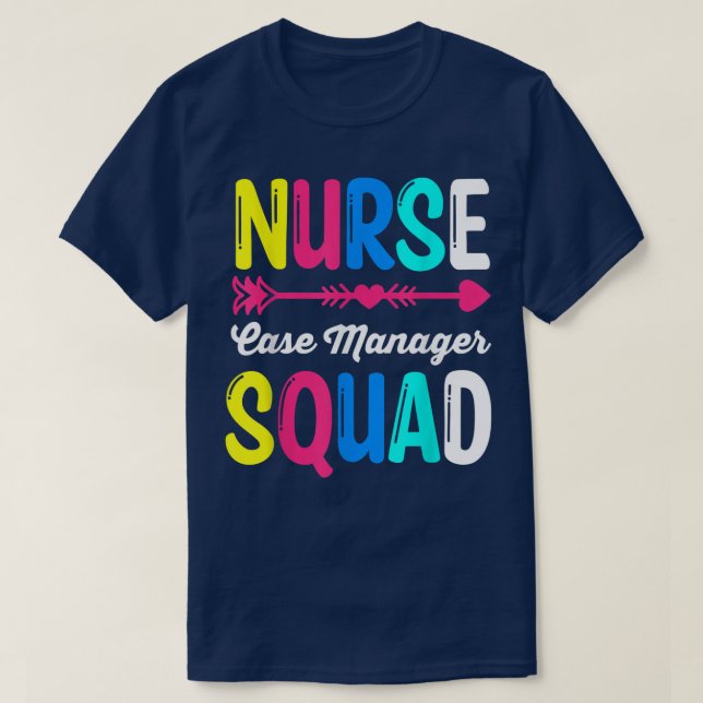 T-shirt RN LPN Escadron de soins infirmiers Chef d'état-ma (Design devant)
