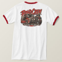 T-shirt Road Crew Hot Rod Garage Design Vintage po