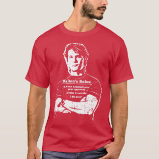 T-shirt Roadhouse Daltons Rules imprimé blanc