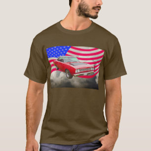 T-shirt Roadrunner 1968 de Plymouth et drapeau américain