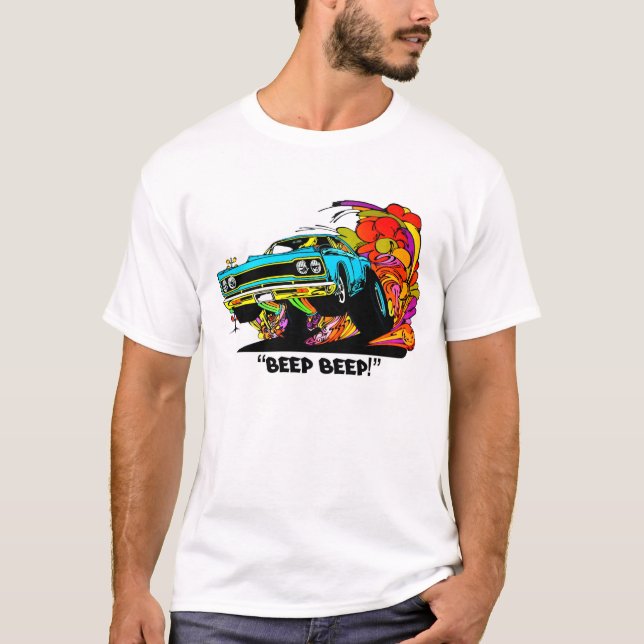 T-shirt Roadrunner 1970 de Plymouth "signal sonore de (Devant)