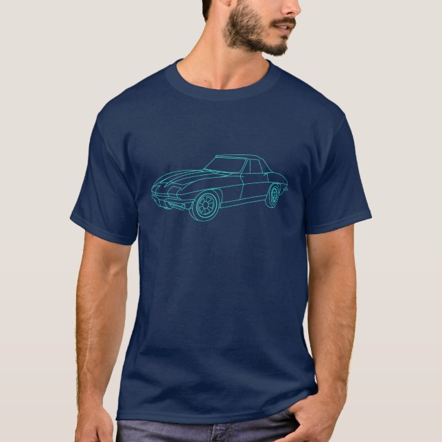 T-shirt Roadster 1966 de Corvette (Devant)
