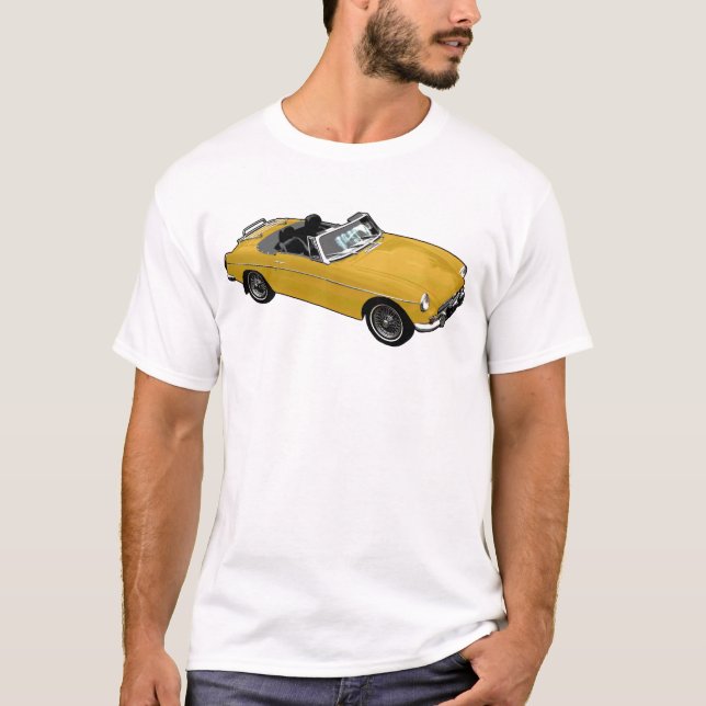 T-shirt Roadster jaune (Devant)