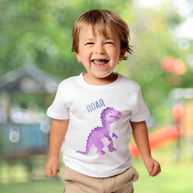 T-shirt Roar Cute Dinosaur fête d'anniversaire (Roar Cute Dinosaur Birthday Party T-Shirt)