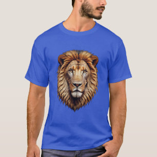 T-shirt "Roar in Style : Unique logo géométrique Lion T-sh
