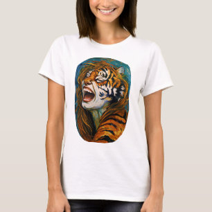 T-shirt Roar of the Wild Heart - Tigress coloré