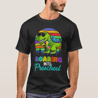T-shirt Roaring Preschool Dinosaur Rex Back to School Boy