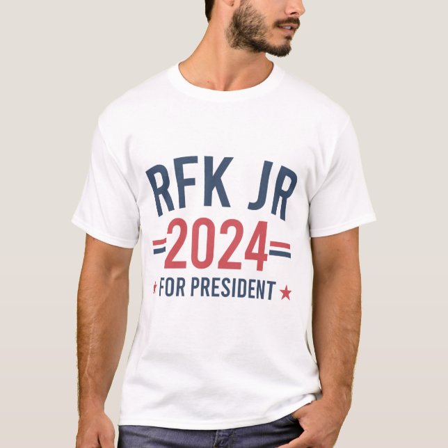 T-shirt Robbert F Kennedy Jr Pour Président 2024 (Devant)