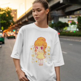 T-shirt Robe de fille Kawaii Anime
