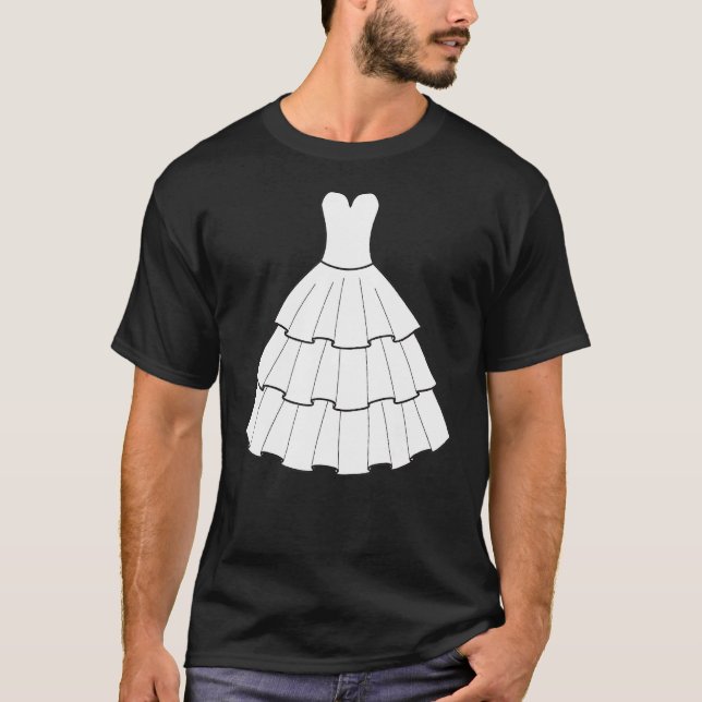 T-shirt Robe de mariage enterrement de vie de jeune fille  (Devant)