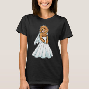T-shirt Robe de mariée Caniche Mariage