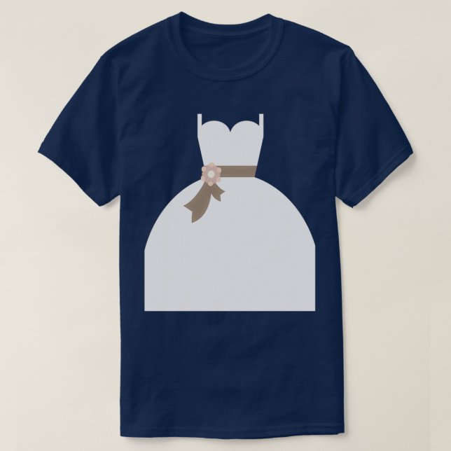 T-shirt Robe de mariée Enterrement de vie de jeune fille 3 (Design devant)