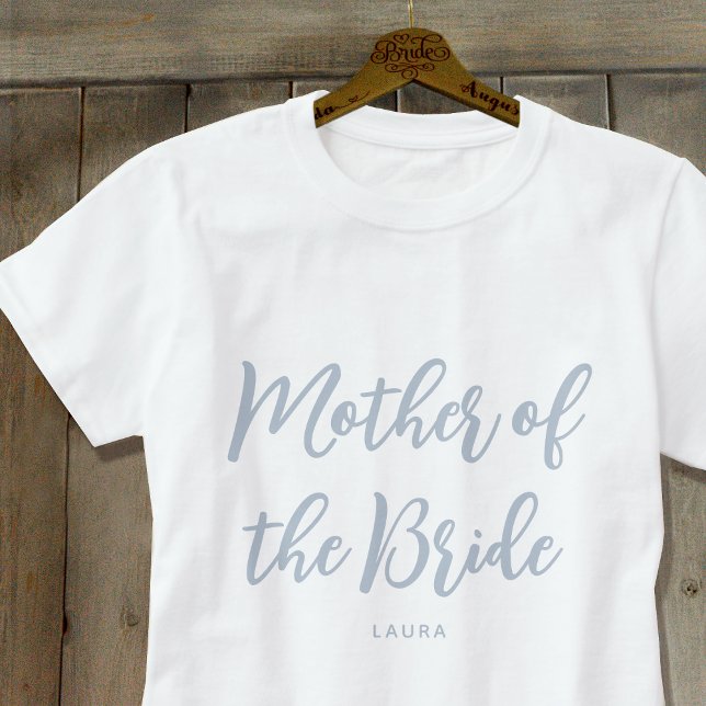 T-shirt Robe de mariée personnalisée bleu poussiéreux pour (Créateur téléchargé)