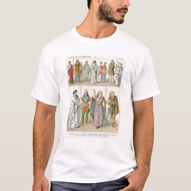 T-shirt Robe des Britanniques, du Gauls et des Allemands (Devant)