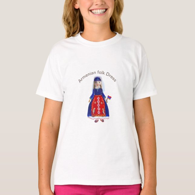 T-shirt robe folklorique arménienne (Devant)